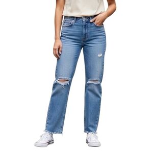 Reformation Jeans Julia Crop High Cigarette Jean Shast Vintage Wash Size 25